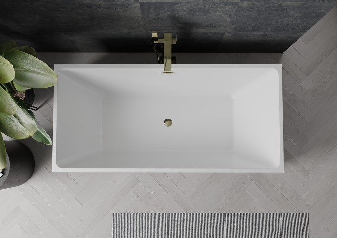 μπανιέρα ελεύθερης τοποθέτησης στο μπάνιο